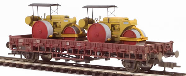 REI Models 57273872 - Heavy Kaelble Street Roller Transport ( Hand Weathered & Painted)